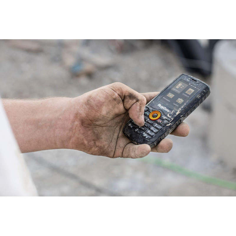 RugGear RG150 aizsargāts pogu tālrunis, Dual SIM, melns
