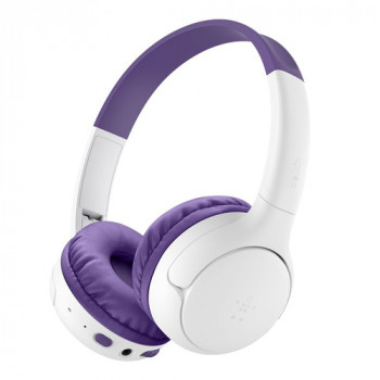 Belkin Soundform Mini 2 bezvadu bērnu austiņas, violetas