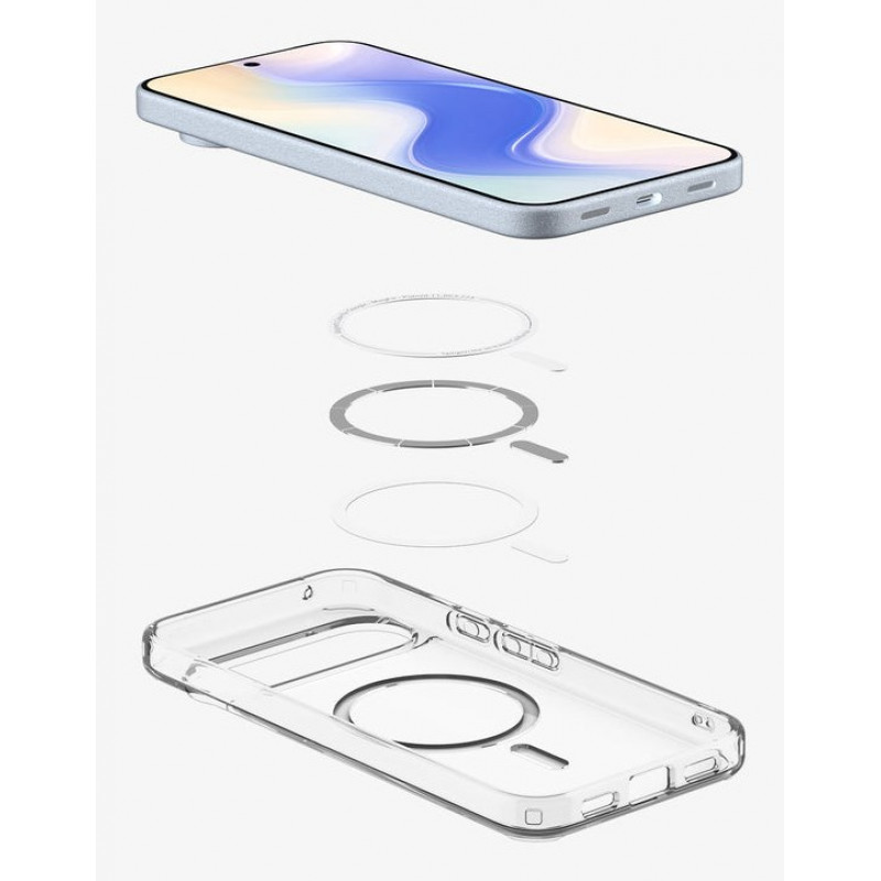 Spigen Ultra Hybrid MagSafe vāciņš Google Pixel 10 Pro / Pixel 10, caurspīdīgi balts