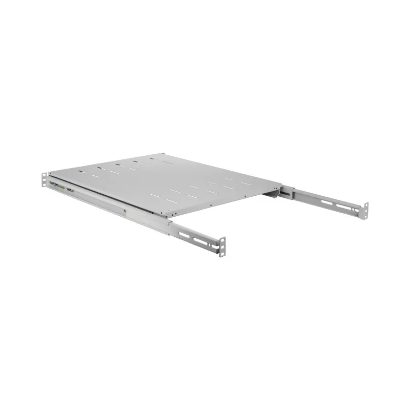 EFB Elektronik 691651NAGR.68 19″ 1U izvelkamais plaukts, uzstādīšanas dziļums 378–612 mm, 30 kg, RAL 7035