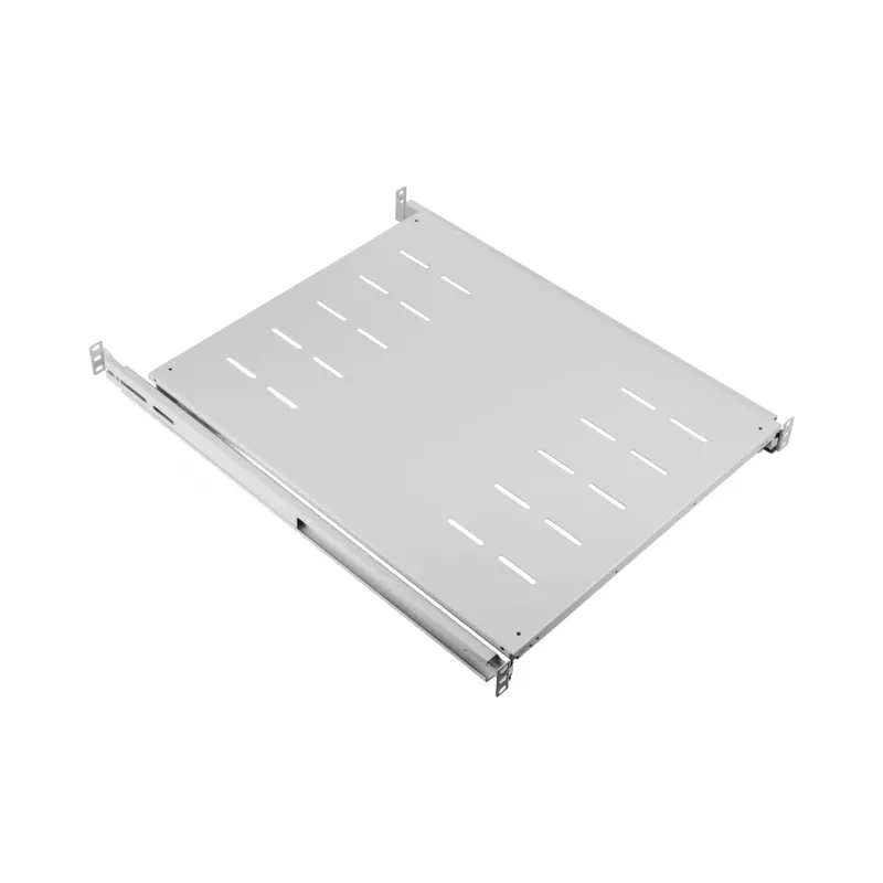EFB Elektronik 691651NAGR.68 19″ 1U izvelkamais plaukts, uzstādīšanas dziļums 378–612 mm, 30 kg, RAL 7035