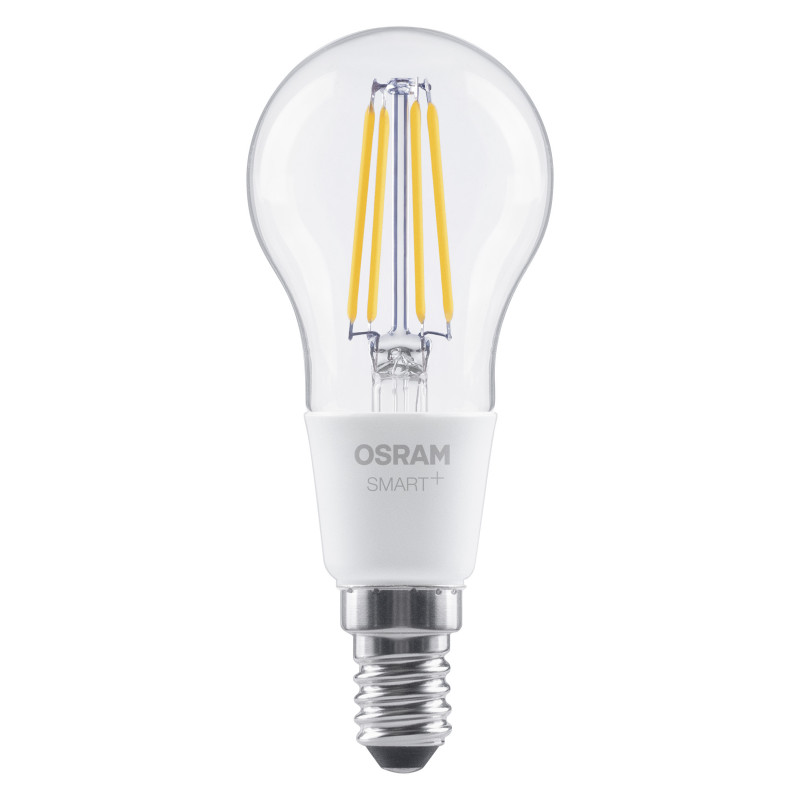 Osram SMART+ Matter Filament Classic P40 827 viedā spuldze, aptumšojama, E14, 4 W, silti balta, Wi-Fi