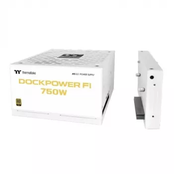 Thermaltake Dockpower FI 750W datora barošanas bloks, 80 PLUS Gold, modulārs, balts