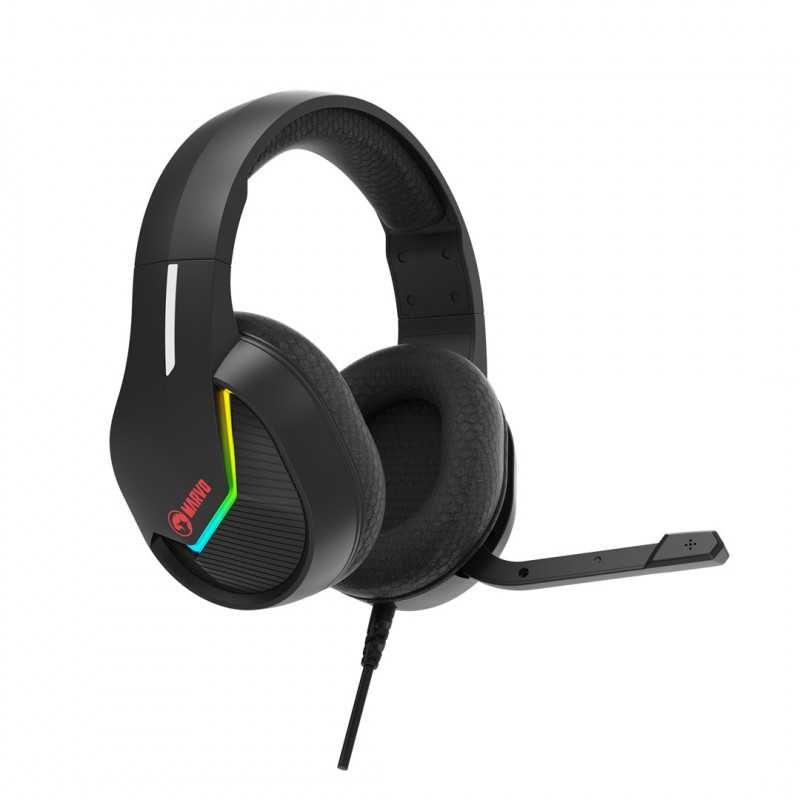 Marvo Tactic 40 H8618 BK spēļu austiņas, vadu, RGB, melnas