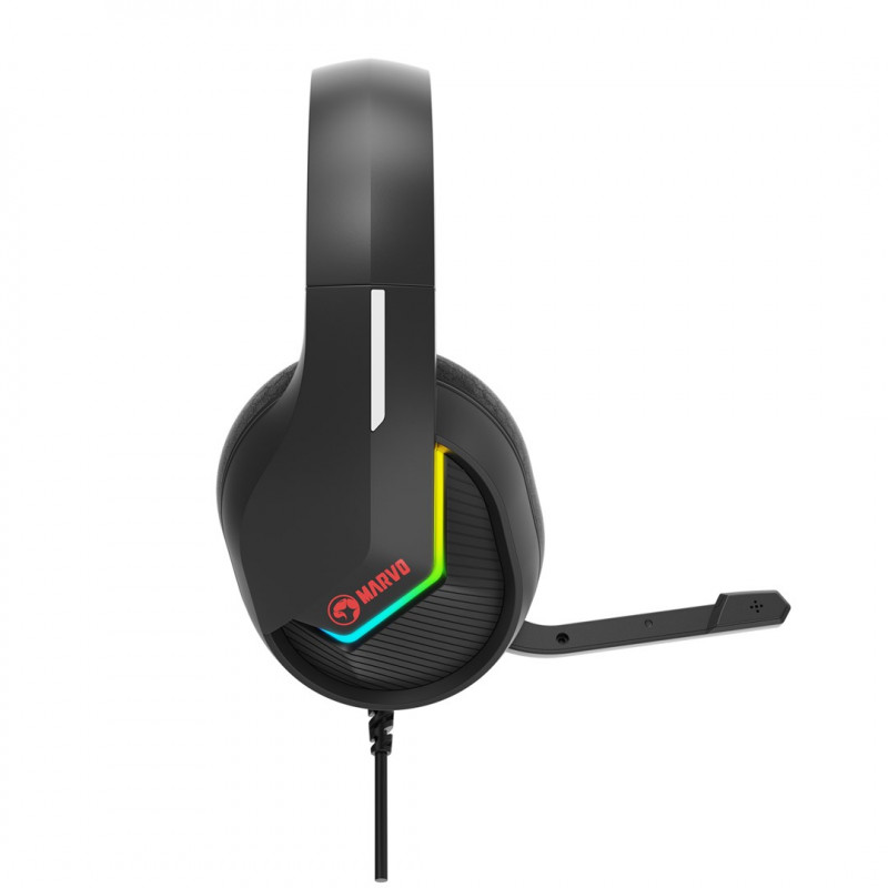 Marvo Tactic 40 H8618 BK spēļu austiņas, vadu, RGB, melnas