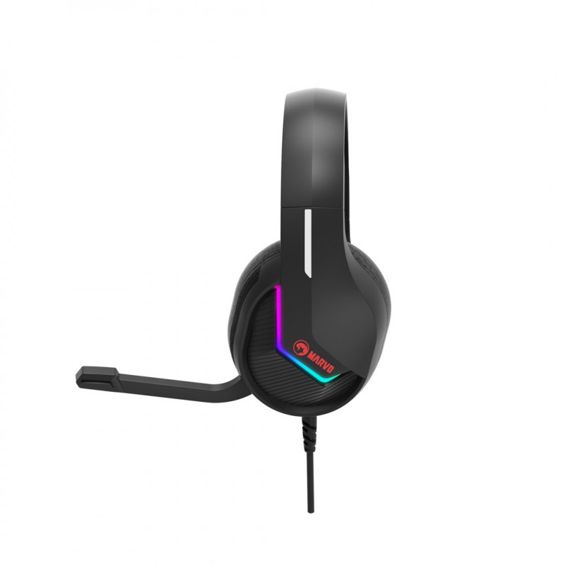 Marvo Tactic 40 H8618 BK spēļu austiņas, vadu, RGB, melnas
