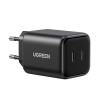 Ugreen X526 lādētājs 45 W, 2 x USB-C, GaN, melns