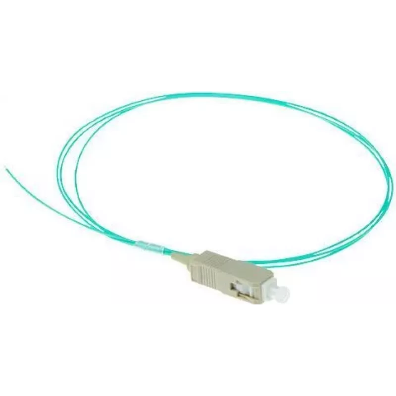 ACT RL8695 optiskās šķiedras SC pigtail kabelis, 1 m, OM3, LSZH, aqua