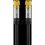 Wentronic 70661 antenas pieslēguma kabelis, F, 135 dB, 4x ekranēts, 1 m