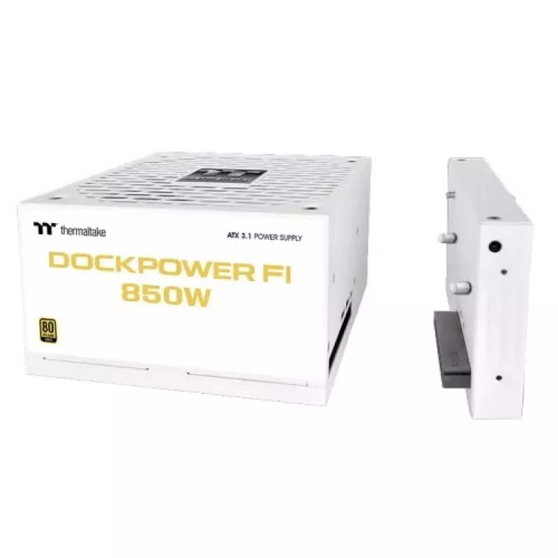Thermaltake Dockpower FI 850 W datora barošanas bloks, ATX 3.1, 80 PLUS Gold, sniegbalts