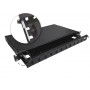 Alantec FOP-1U-12SCD-C-P teleskopiskais optisko šķiedru komutācijas panelis, 12x SC duplex / 12x LC quad, 19", 1U
