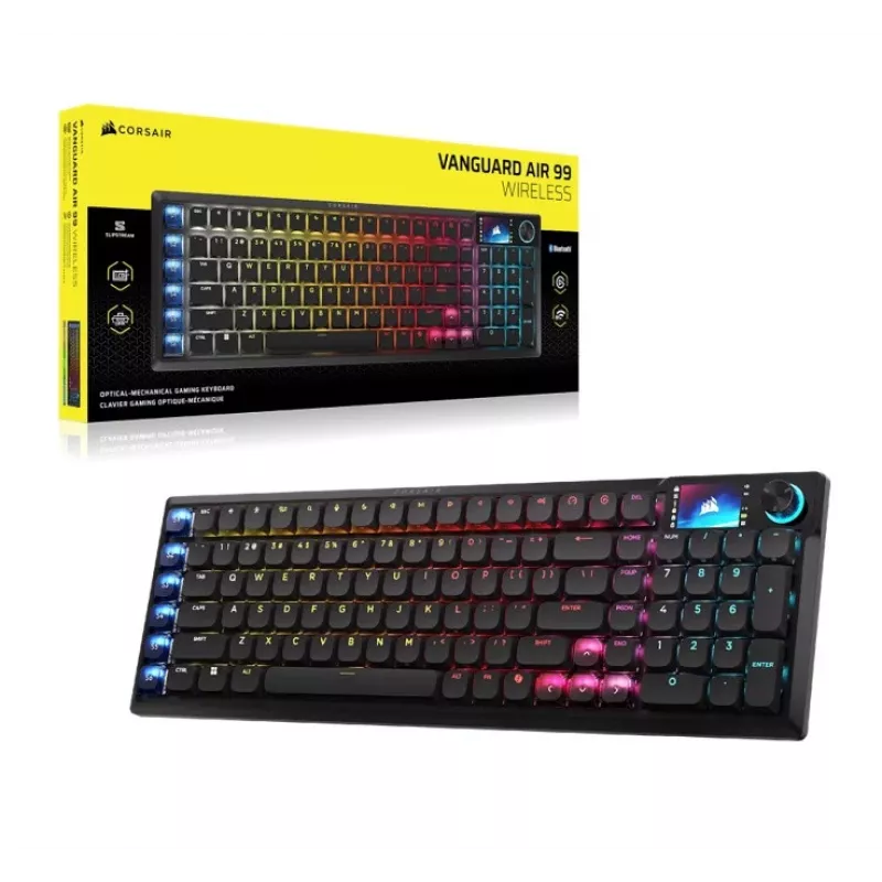 Corsair VANGUARD AIR 99 WL CH-91HA01B-NA spēļu tastatūra, melna