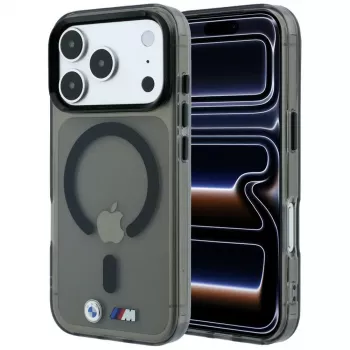 BMW BMW001323 vāciņš iPhone 18 Pro Max / 17 Pro Max, M IML Glossy Metal Logo & Trims, MagSafe, melns