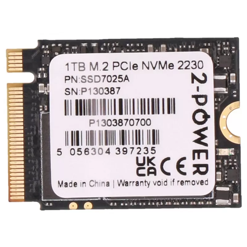 2-power SSD7025A M.2 2230 PCIe NVMe disks, jauns