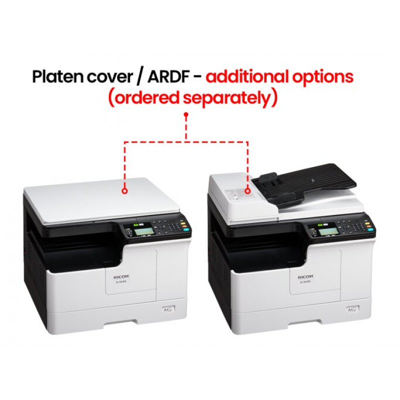 Ricoh M 2310N daudzfunkciju lāzerprinteris, melnbalts, A3, 23 lpp./min., USB, Ethernet (423847)