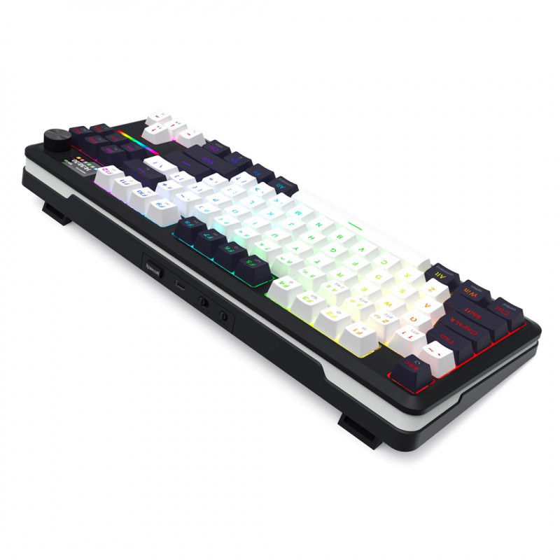 Redragon Wildslash LCD Pro K746WB-RGB-PRO spēļu tastatūra