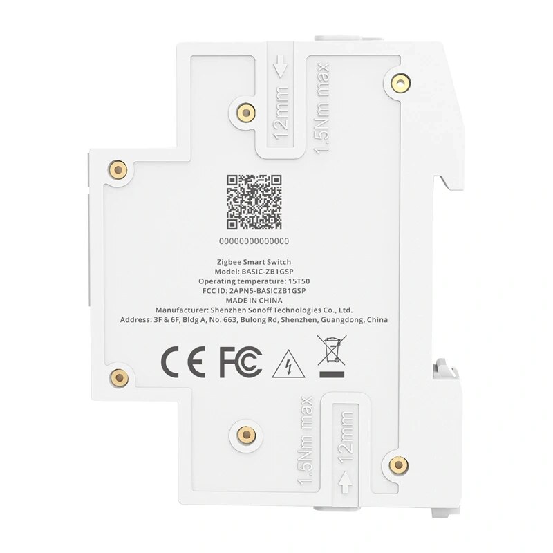 SONOFF BASIC-ZB1GSP Zigbee viedais slēdzis, DIN sliede, 32 A