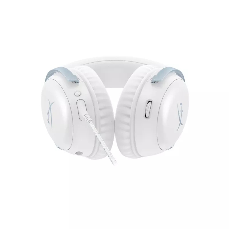 HyperX Cloud III spēļu austiņas, baltas-zilas, DF7F1AA