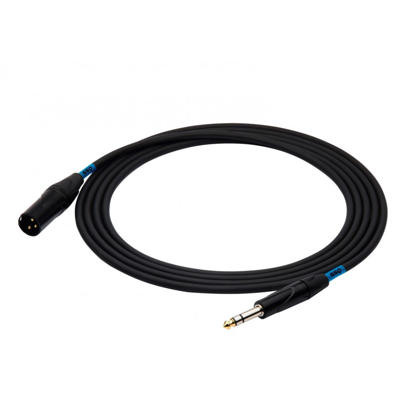 SSQ JSXM5 SS-1464 kabelis, stereo Jack – XLR 3 kontaktu spraudnis, 5 m, melns