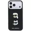 Karl Lagerfeld KF003250 apvalks iPhone 18 Pro Max / 17 Pro Max, Saffiano with Karl & Choupette Heads Pins & Logo, melns
