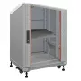IT-BUDGET 19 collu tīkla skapis SRK 90ITB19SRK1266GG, 12 U, 600x600 mm, gaiši pelēks