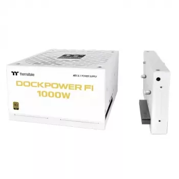 Thermaltake Dockpower FI 1000W datora barošanas bloks, 80 PLUS Gold, balts