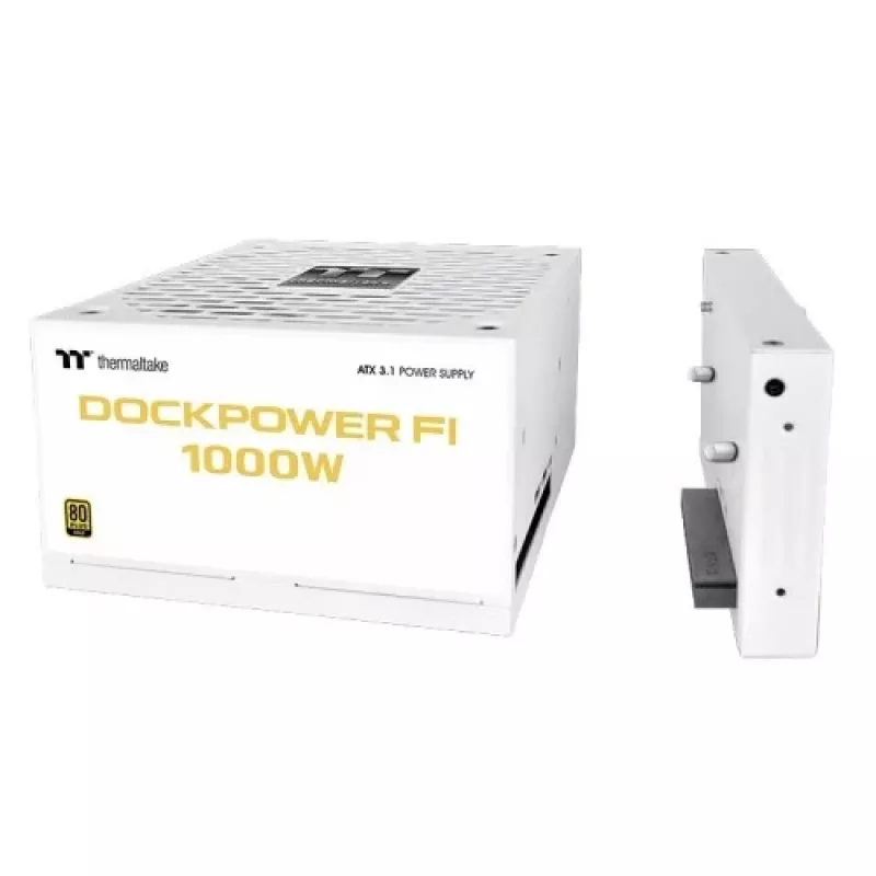 Thermaltake Dockpower FI 1000W datora barošanas bloks, 80 PLUS Gold, balts