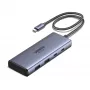 Ugreen CM498 USB centrmezgls, 1x USB-C PD, 2x USB-C, 2x USB-A 3.2 Gen2 (45379)