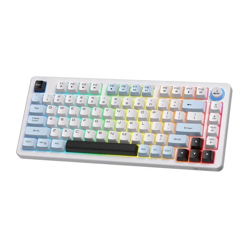 ONIKUMA MT501 spēļu tastatūra, 75 %, balta