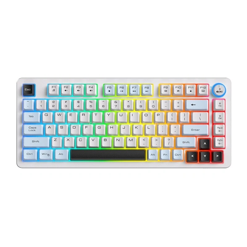 ONIKUMA MT501 spēļu tastatūra, 75 %, balta