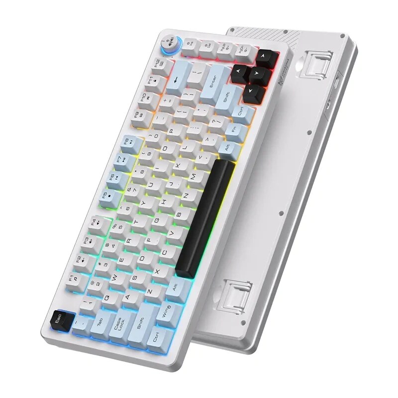ONIKUMA MT501 spēļu tastatūra, 75 %, balta
