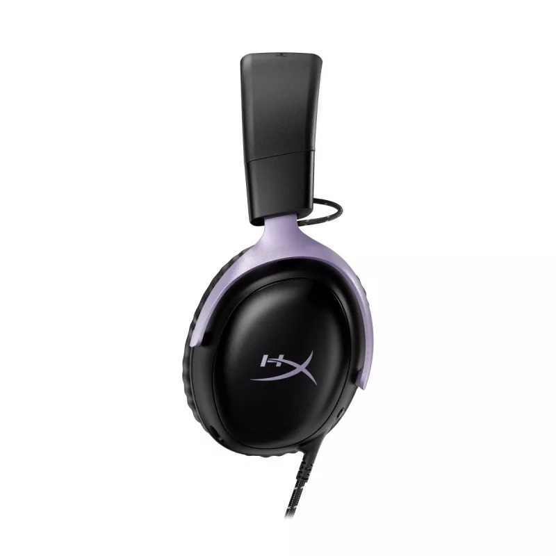 HyperX Cloud III spēļu austiņas, melnas ar lavandas krāsu