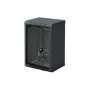 Triton RBA-09-AS3-BAX-C1 10 collu pie sienas stiprināms skapis, viengabala, 9U, 300 mm, stikla durvis, melns RAL 9005