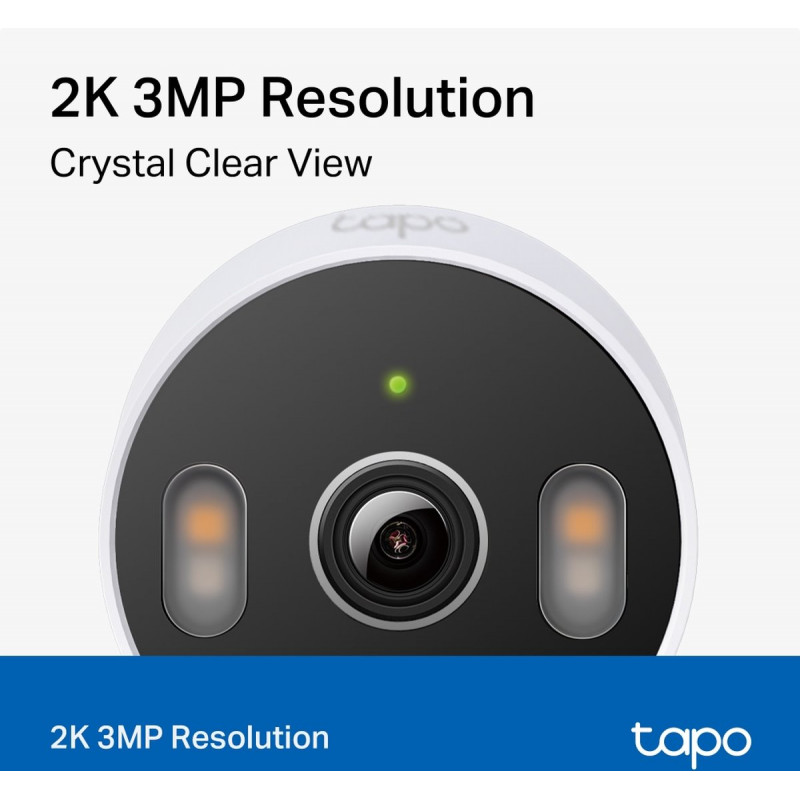 TP-Link Tapo C113 Wi-Fi drošības kamera, telpām un ārpus telpām, 3 MP