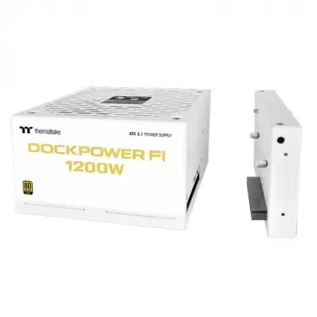 Thermaltake TT Dockpower FI 1200W Snow barošanas bloks, 1200 W, 80 PLUS Gold, modulārs, balts