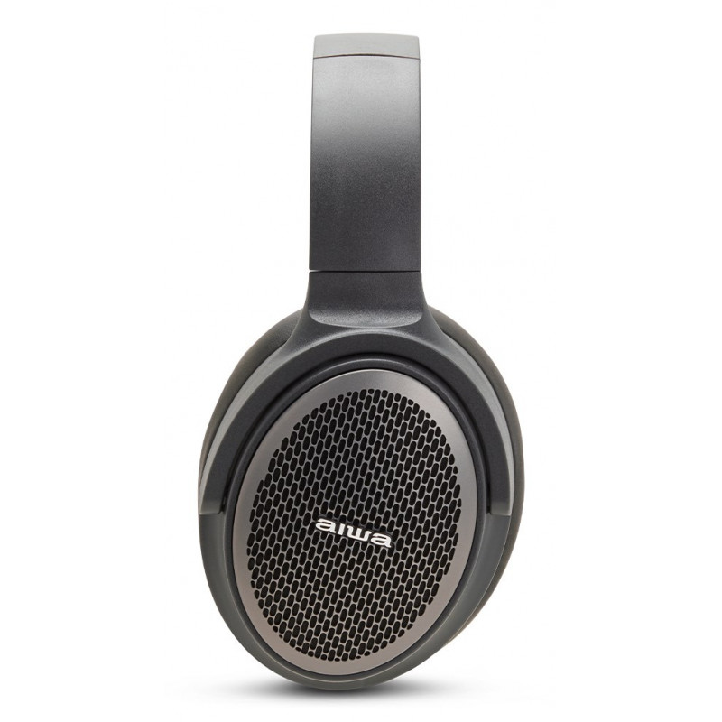 Aiwa HST-250BT bezvadu austiņas, pelēkas, ar mikrofonu, 3,5 mm, Bluetooth 5.0