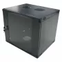 LogiLink W12F64B sienas servera skapis 48,30 cm (19″), vienas daļas, 12 U, melnpelēks (RAL7021), 1,2 mm tērauds, nesalikts