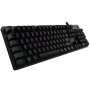Logitech G512 mehāniskā spēļu tastatūra, LIGHTSYNC, vadu savienojums, ziemeļvalstu izkārtojums