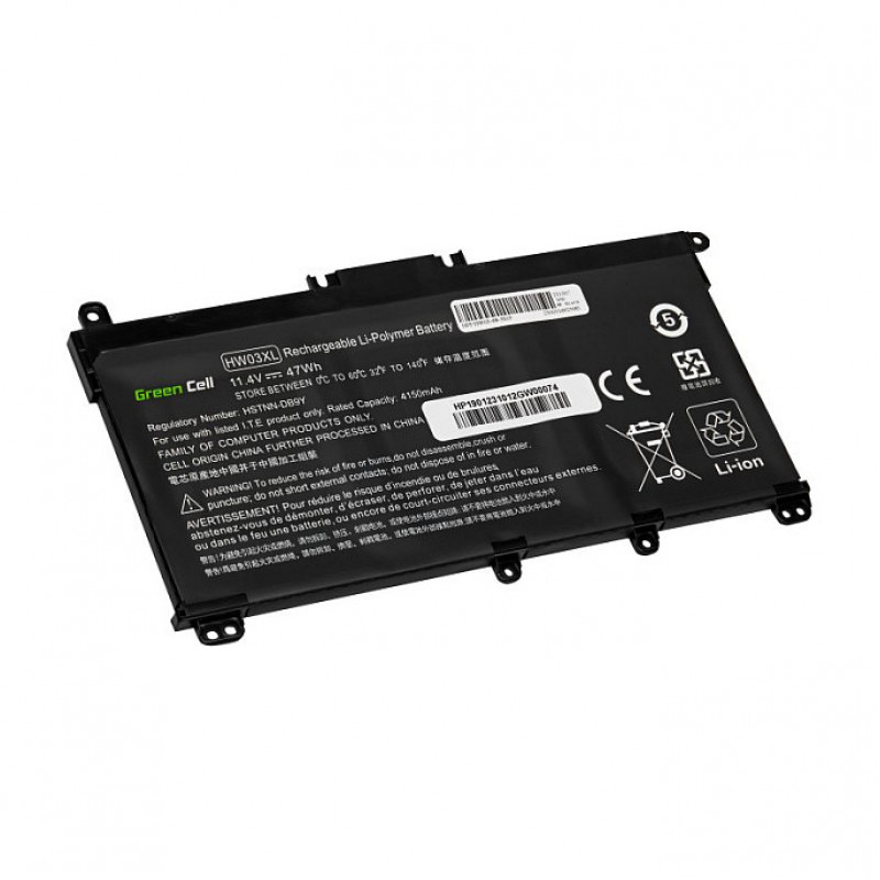 Green Cell GC-HP190 portatīvā datora akumulators HP, 11,4 V, 4150 mAh