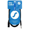SSQ JSXM10 SS-1462 audio kabelis, Jack stereo - XLR 3 kontaktu spraudnis, 10 m, melns