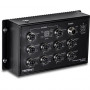 TRENDnet TI-XPG102 rūpnieciskais tīkla komutators, EN50155, M12, Gigabit PoE+, dzelzceļam, 10 portu