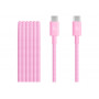 Apple USB-C–USB-C pītais kabelis, 1,5 m, rozā