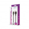 Setty USB-A – USB-C kabelis, 1 m, 3 A, melns