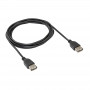 Akyga AK-USB-06 USB 2.0 kabelis, USB-A (ligzda) / USB-A (ligzda), 1,8 m, melns