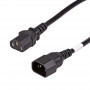 Akyga AK-PC-111A CCA barošanas pagarinātājkabelis, 3x0,5 mm², IEC C13 / IEC C14, 5 m, melns
