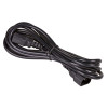 Akyga AK-PC-111A CCA barošanas pagarinātājkabelis, 3x0,5 mm², IEC C13 / IEC C14, 5 m, melns