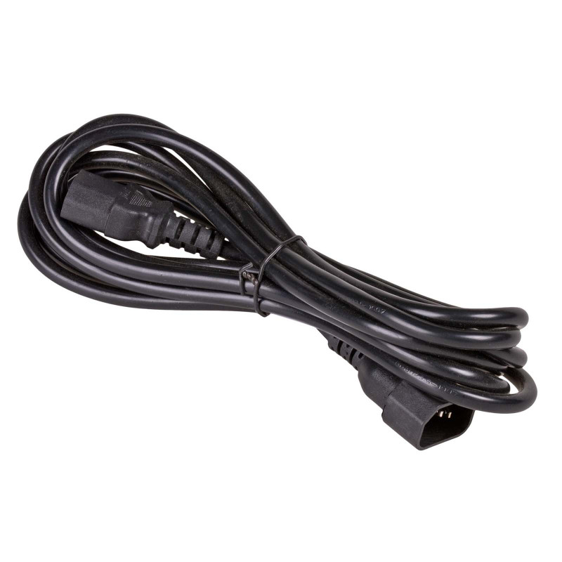 Akyga AK-PC-111A CCA barošanas pagarinātājkabelis, 3x0,5 mm², IEC C13 / IEC C14, 5 m, melns