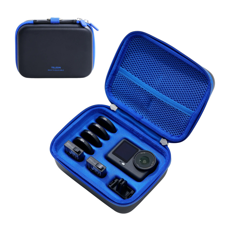 Telesin DisAdv S7-BAG-02BK EVA pārnēsāšanas soma DJI Osmo Action 6, melna