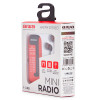 AIWA R-22RD kabatas radio ar austiņām, sarkans