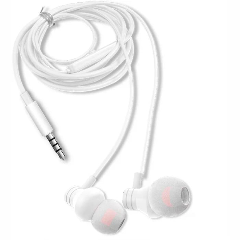 AIWA ESTM-50WT ieliekamās stereo austiņas ar mikrofonu, baltas